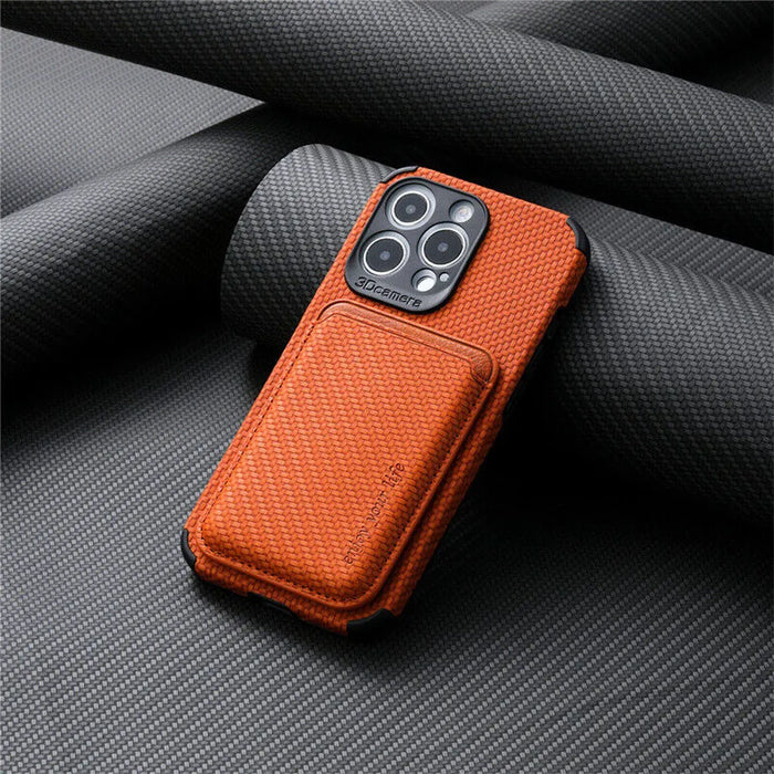 Luxury Phone Case with Card Holder and Wireless Charging Support – Durable and Elegant Design