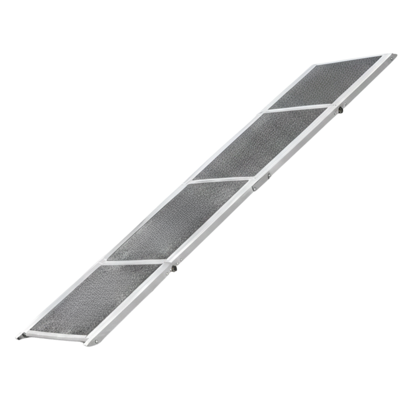 Dog Car Ramp 71 Inch Folding Aluminum Ramp with Anti-Slip Rug Surface