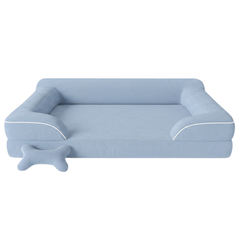 Pet Sofa Couch Bed with Memory Foam Cushion and Washable Cover