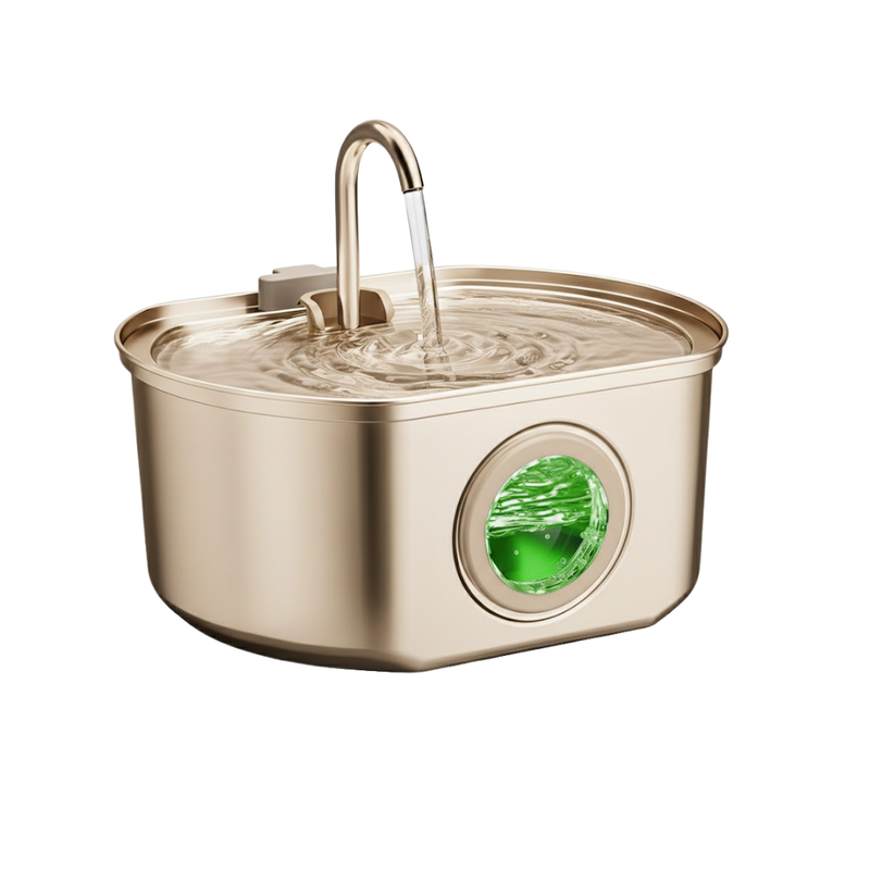 Stainless Steel Pet Water Fountain 3.2L, Automatic Dispenser