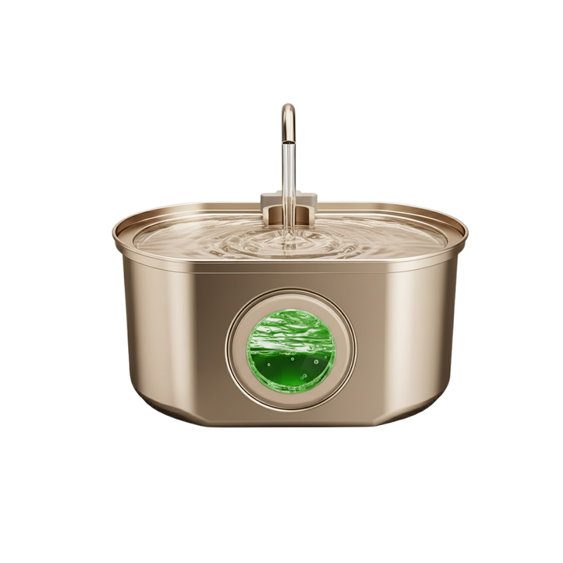 Stainless Steel Pet Water Fountain 3.2L, Automatic Dispenser