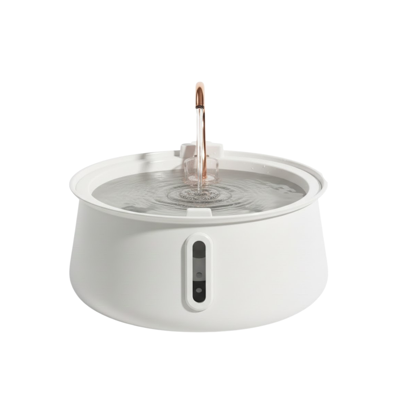 Stainless Steel Pet Water Fountain with Quiet Pump, 4L Capacity