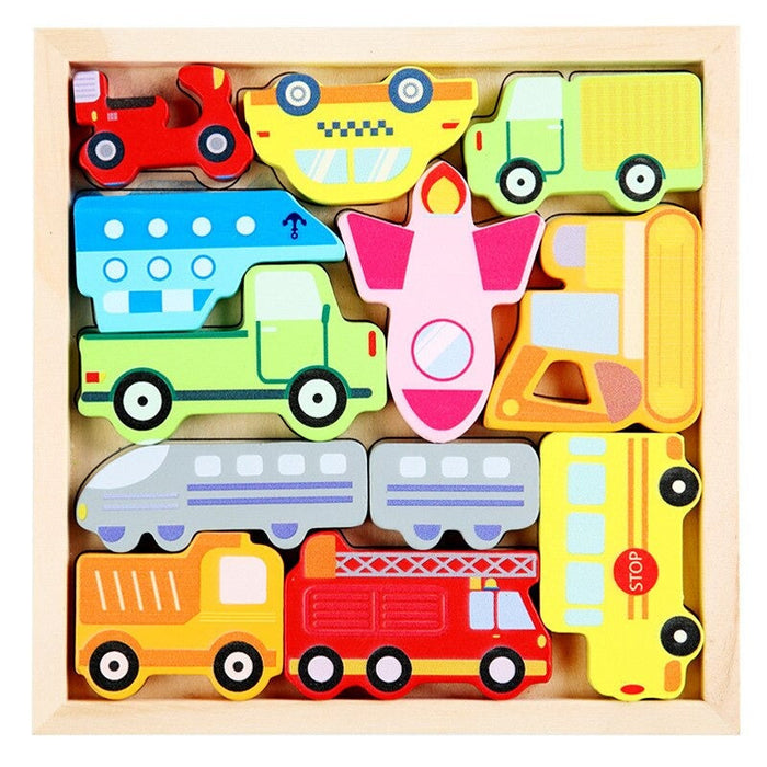 Colorful Shape Puzzle, Engaging Learning Tool (2+1 FREE)