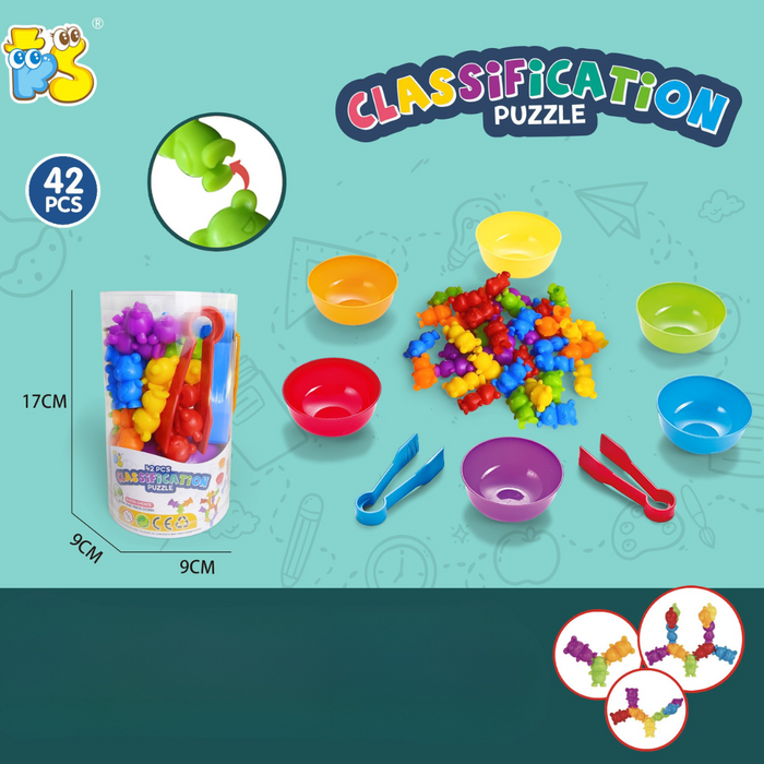 Colorful Counting Bear Set, Educational and Creative