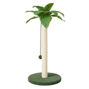 Vertical Cat Scratching Post with Sisal Pole, Dangling Ball, and Base