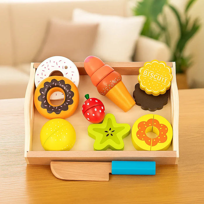 Creative Wooden Kitchen Play Set, Fun and Engaging