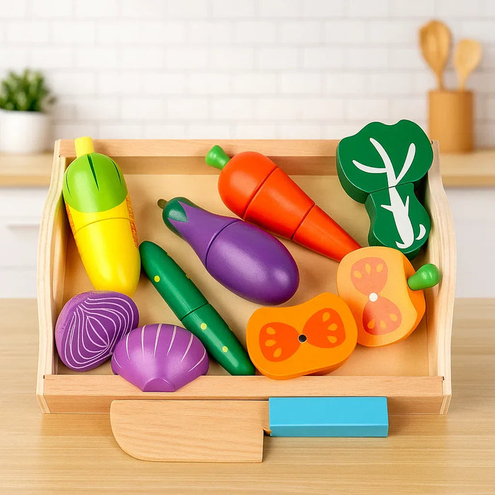 Creative Wooden Kitchen Play Set, Fun and Engaging