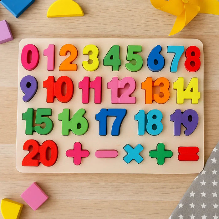 Colorful Wooden Educational Toy, Engaging 3D Letter Puzzle