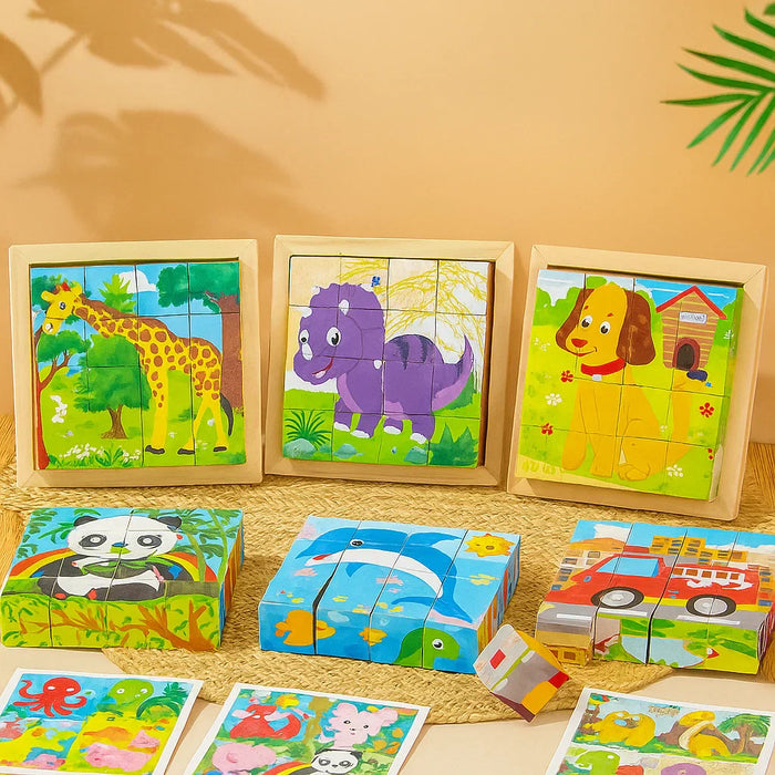 Colorful 3D Puzzle Blocks, Engaging and Educational