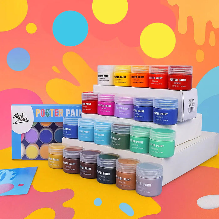 Vibrant Finger Paint and Gouache Set, Creative Experience