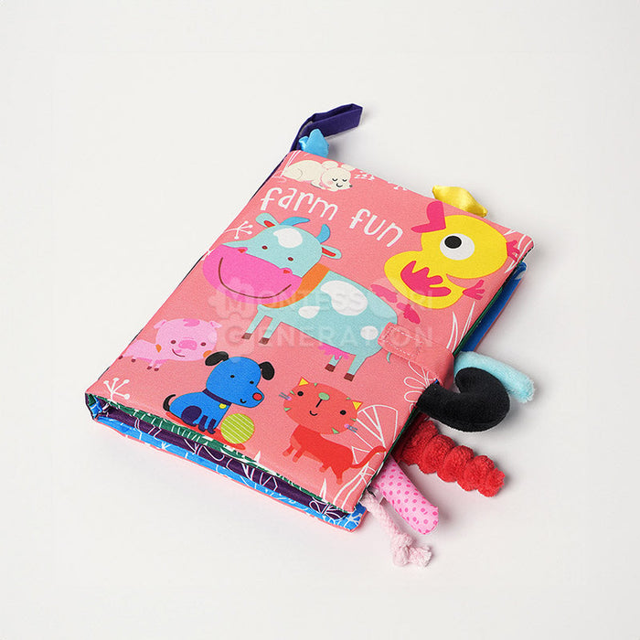 Fabric Activity Book for Kids with Contrasting Colors
