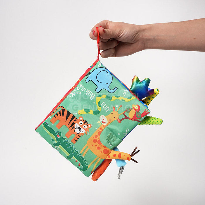 Fabric Activity Book for Kids with Contrasting Colors