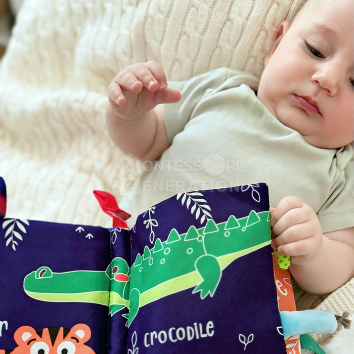 Fabric Activity Book for Kids with Contrasting Colors