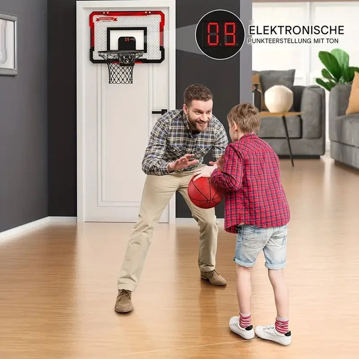 Electronic Mini Basketball Hoop, Interactive Scoreboard