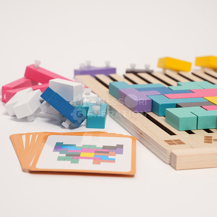 Montessori Brain Blocks For Kids | Logic Puzzle Play