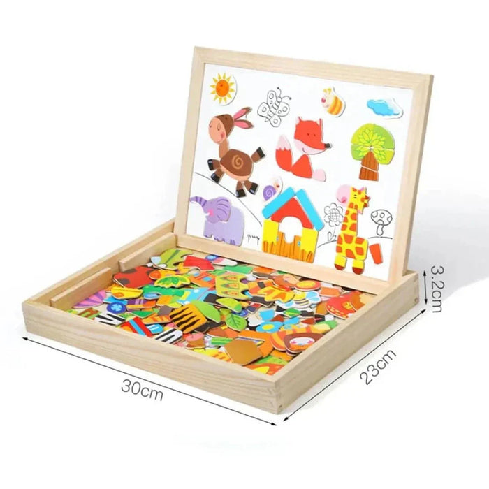Versatile Magnetic Drawing Board Set, Double-Sided