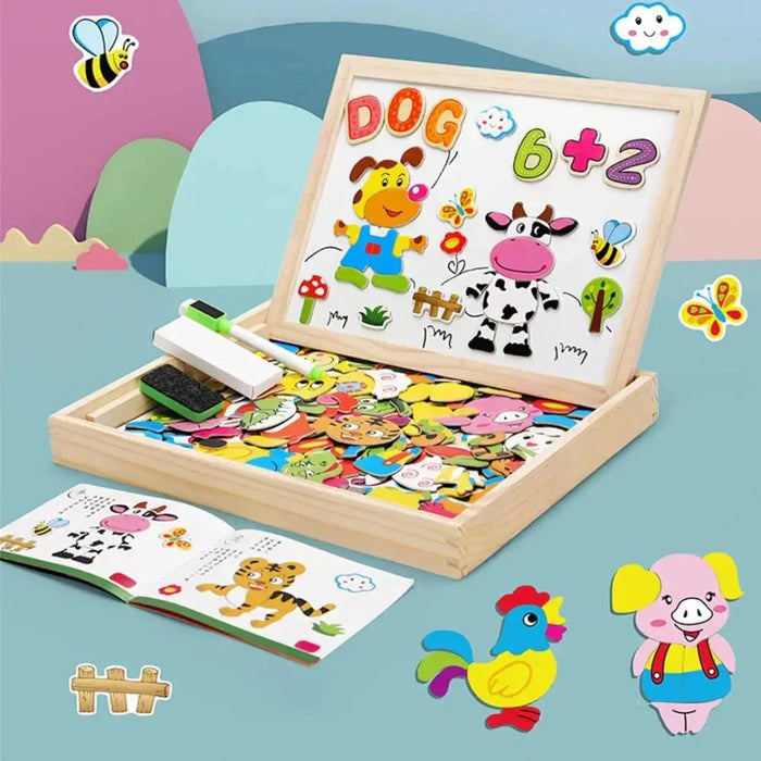 Versatile Magnetic Drawing Board Set, Double-Sided