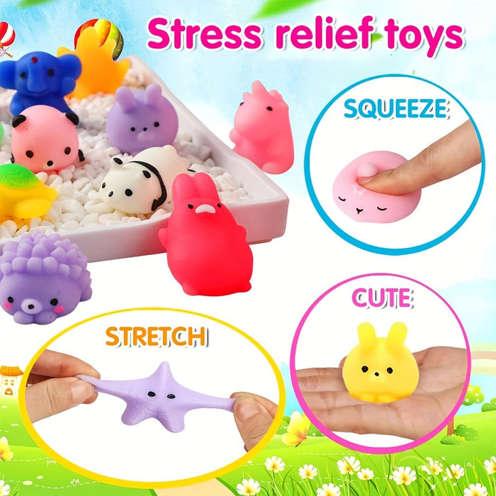 Cute Squishy Animal Figures, Kawaii Style