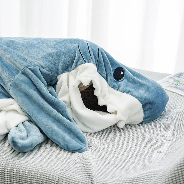 Cozy Winter Shark Onesie, Snug Design
