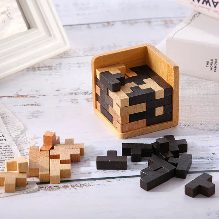 Engaging 3D Wooden Puzzle, Mind-Challenging Fun