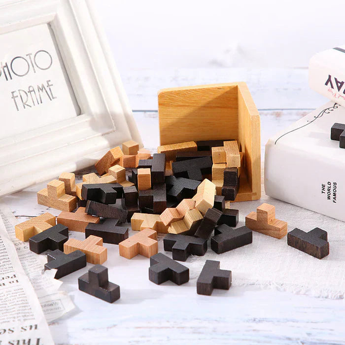 Engaging 3D Wooden Puzzle, Mind-Challenging Fun