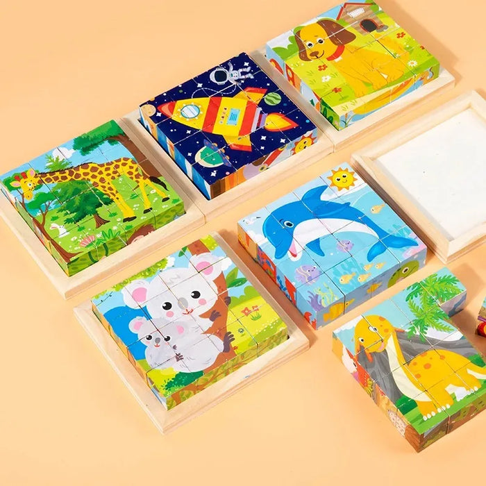 Colorful 3D Puzzle Blocks, Engaging and Educational