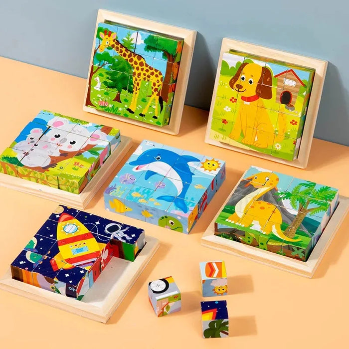 Colorful 3D Puzzle Blocks, Engaging and Educational