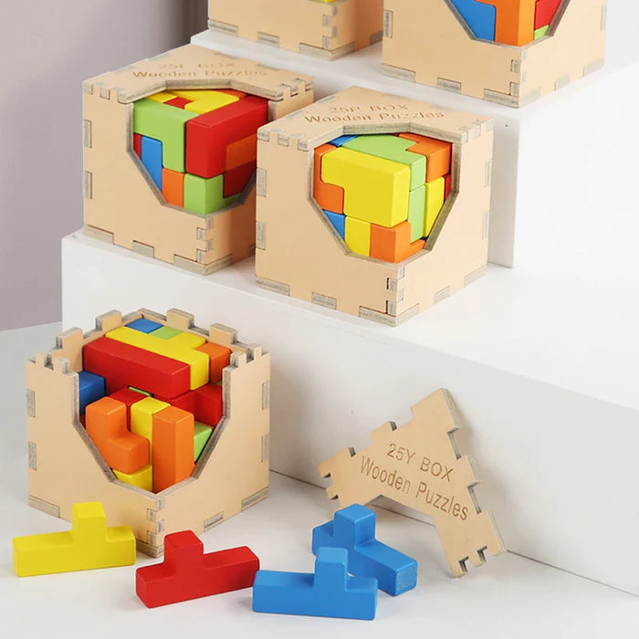 Colorful 3D Puzzle, Engaging Brain Teaser