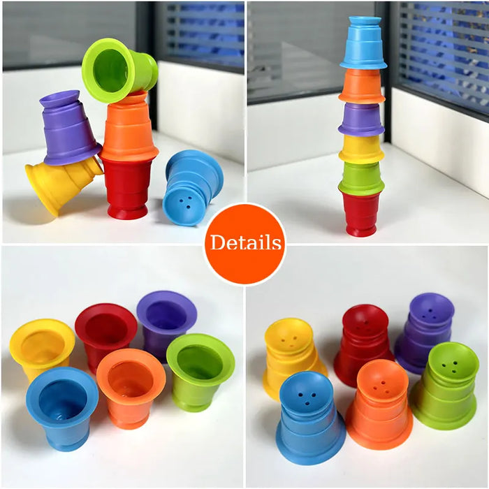 Colorful Stacking Cups, Engaging Playtime
