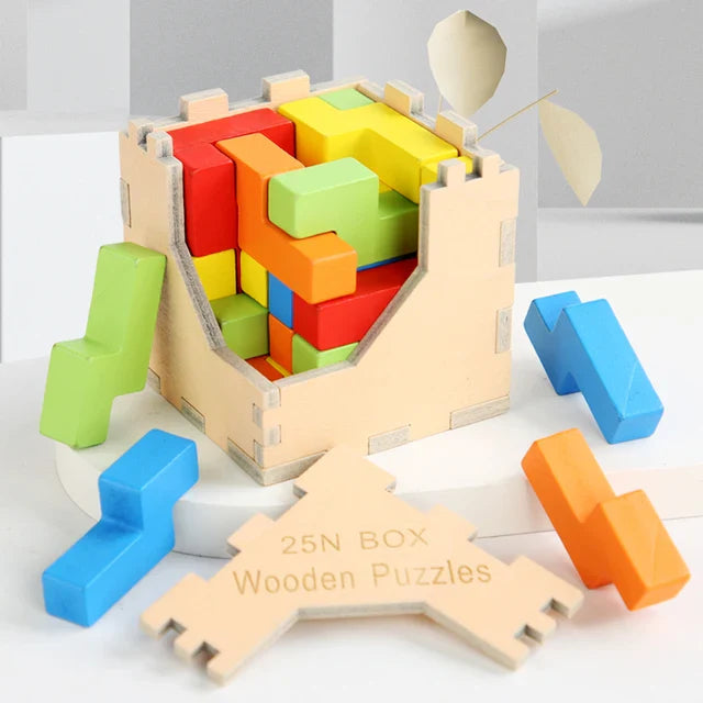 Colorful 3D Puzzle, Engaging Brain Teaser