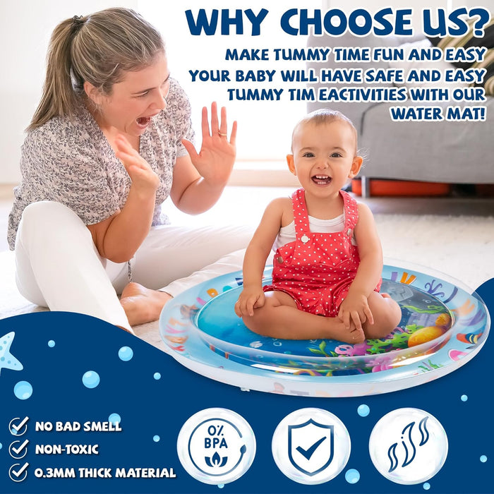 Colorful Baby Sensory Water Mat, Engaging & Developmental