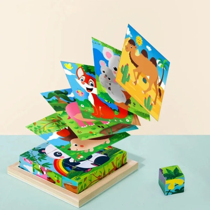 Colorful 3D Puzzle Blocks, Engaging and Educational