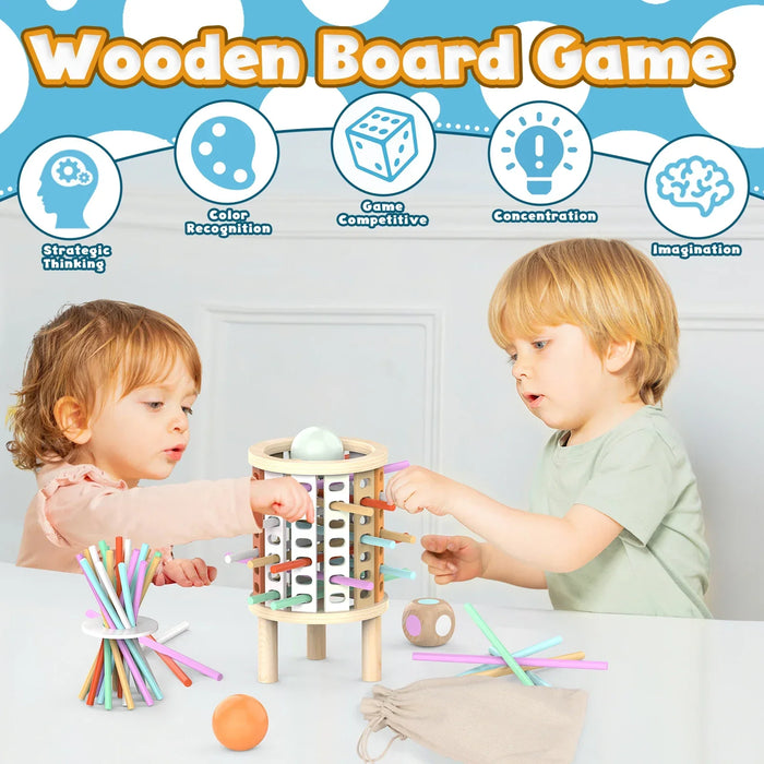 Balanced stacking game, cognitive development