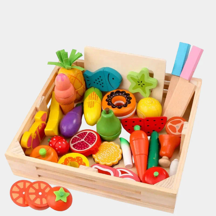 Creative Wooden Kitchen Play Set, Fun and Engaging