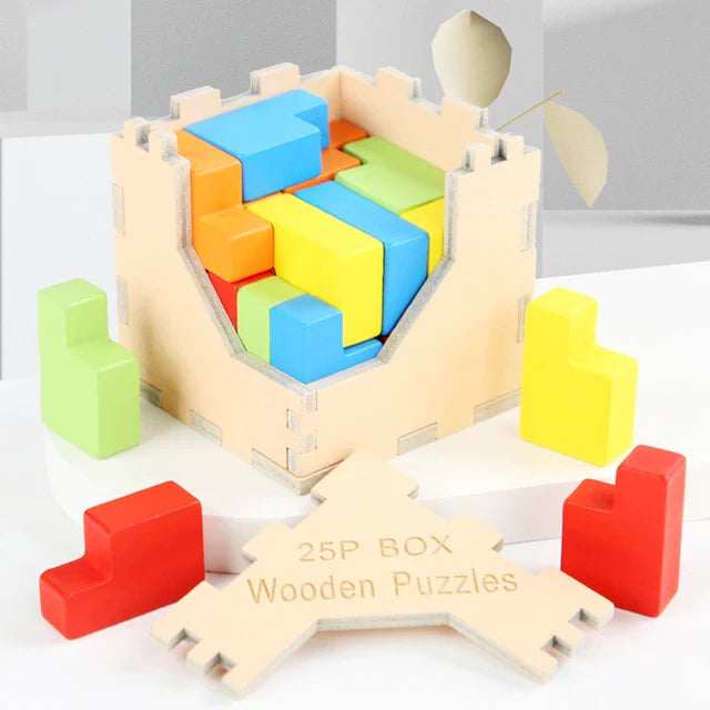 Colorful 3D Puzzle, Engaging Brain Teaser