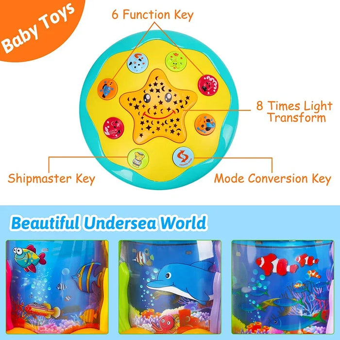 Colorful Musical Light Projector, Fun Aquarium Lamp