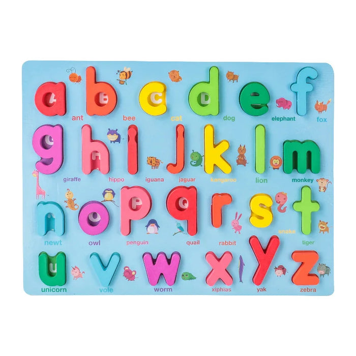 Colorful Learning Puzzle, Educational Montessori Number & Letter Set