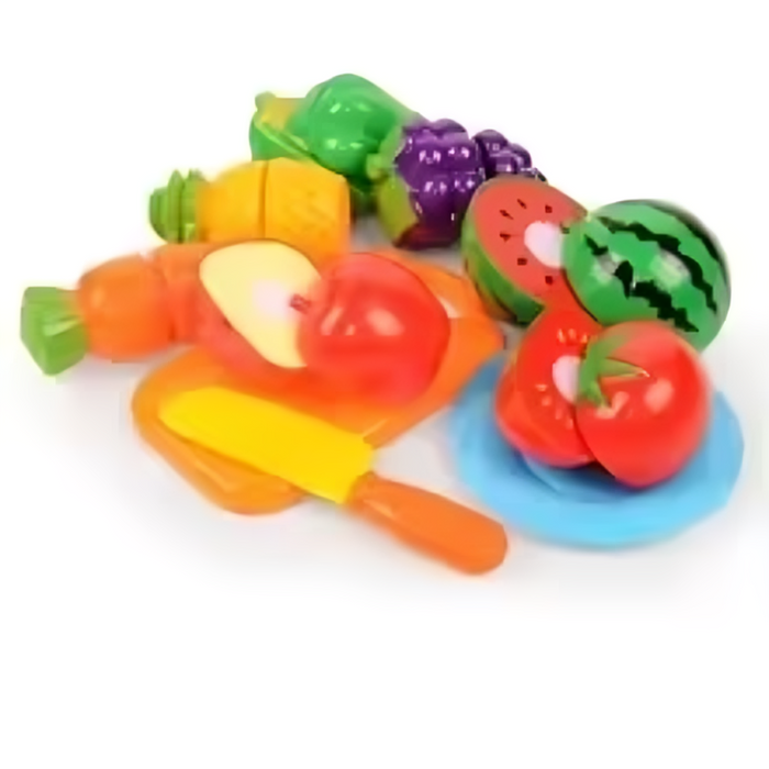 Colorful Vegetable and Fruit Playset, Educational Fun