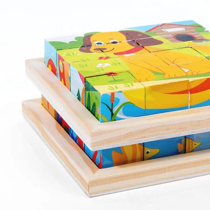 Colorful 3D Puzzle Blocks, Engaging and Educational