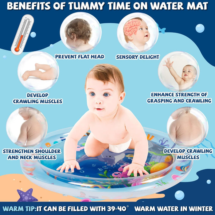 Colorful Baby Sensory Water Mat, Engaging & Developmental