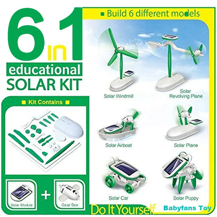 Solar robot kit, educational discovery