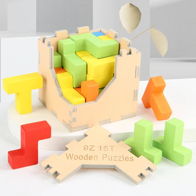 Colorful 3D Puzzle, Engaging Brain Teaser