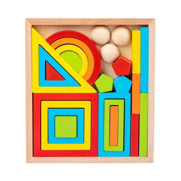 Colorful Stacking Toys, Rainbow Design