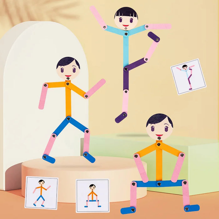 Interactive Montessori Puzzle, Engaging Sportsman Theme