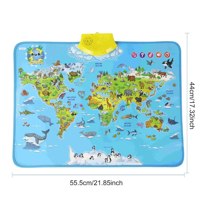 Interactive Learning Tool, Engaging Animal World Map