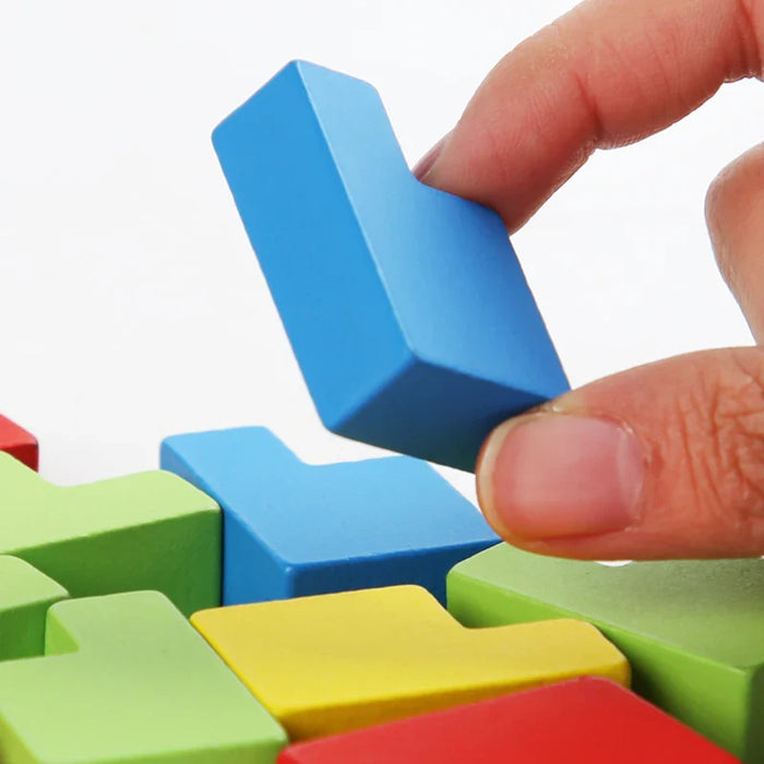 Colorful 3D Puzzle, Engaging Brain Teaser