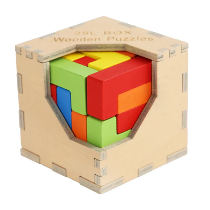 Colorful 3D Puzzle, Engaging Brain Teaser