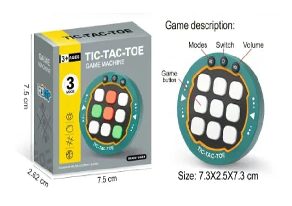 Compact Tic Tac Toe Game, Travel-Friendly Strategy