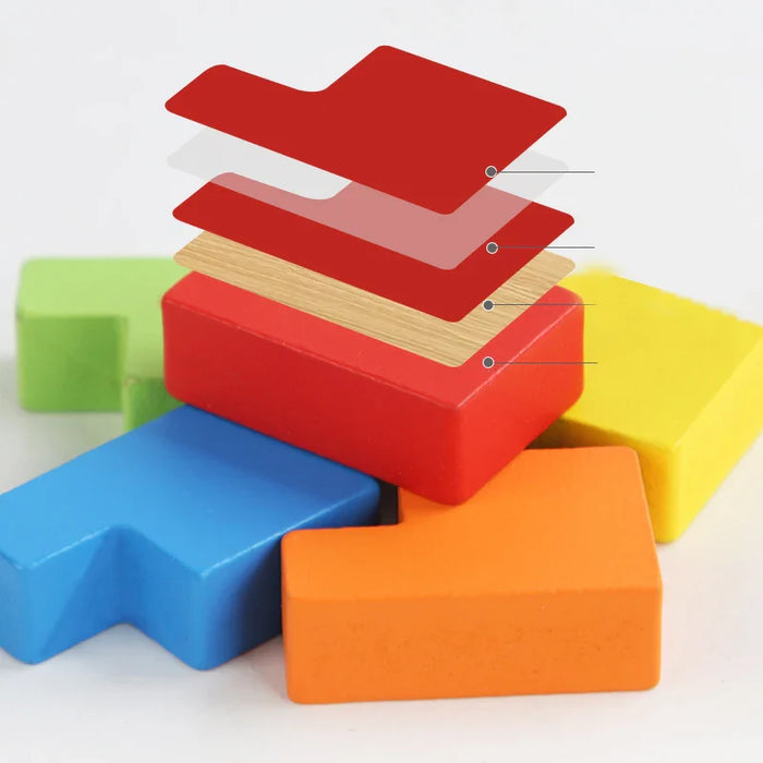 Colorful 3D Puzzle, Engaging Brain Teaser