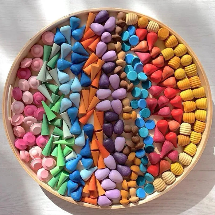 Colorful Wooden Play Set, Creative Coloring Experience